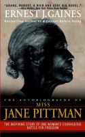 Autobiography of Miss Jane Pittman book cover