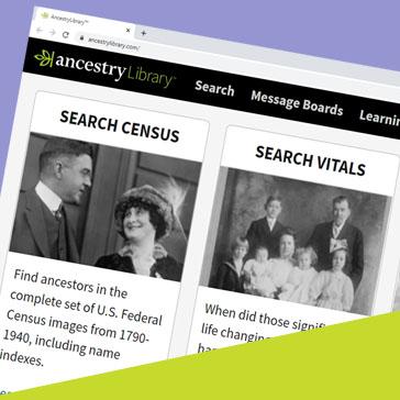 Image for event: Effectively Using Ancestry Library Edition